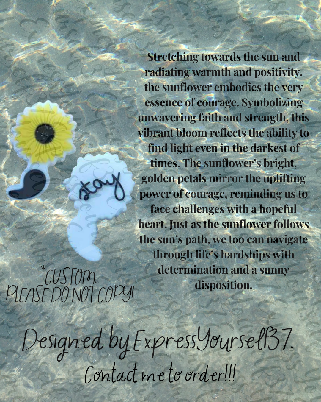 Stay-Sunflower Semicolon-Focal